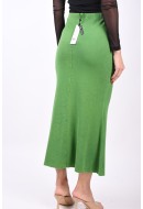 Fusta Noisy May Nmshania Hw Rib Ankle Fern Green